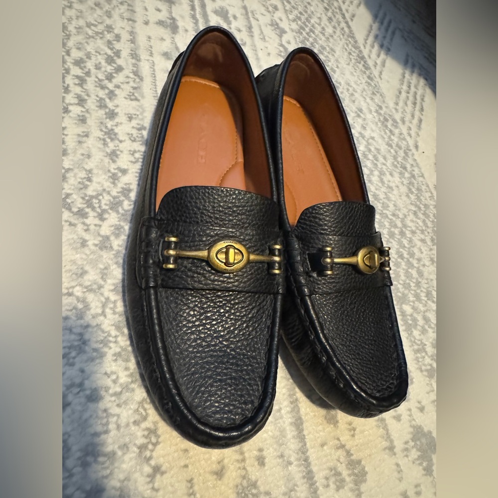 COACH Women's Crosby Driver Turnlock Flats - Picture 3 of 9